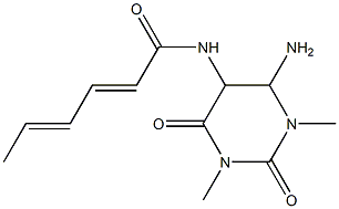 Hydrosorbamide,  N-(6-amino-1,2,3,4-tetrahydro-1,3-dimethyl-2,4-dioxo-5-pyrimidinyl)-  (6CI)
