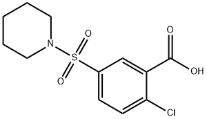 2-氯-5-(哌啶-1-磺酰基)苯甲酸