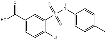 4-氯-3-{[(4-甲基苯基)氨基]磺酰基}苯甲酸