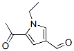 1H-Pyrrole-3-carboxaldehyde, 5-acetyl-1-ethyl- (9CI)