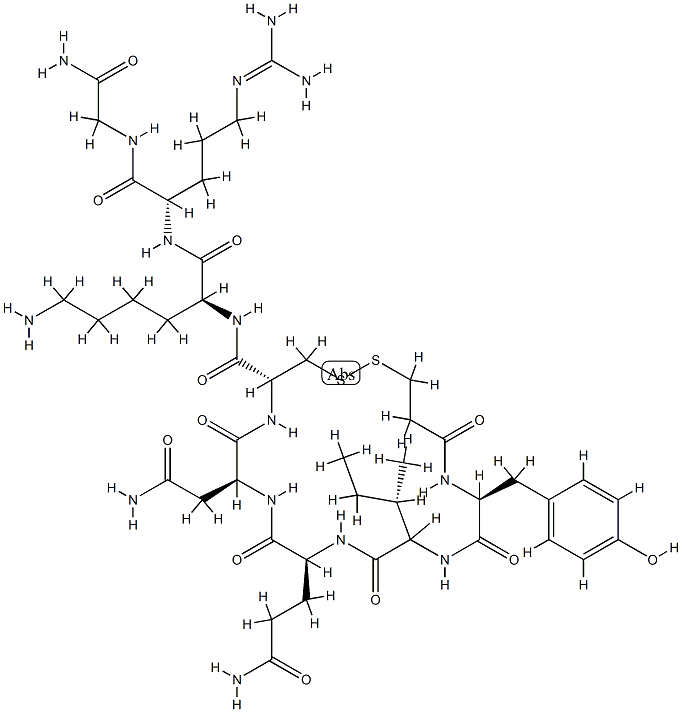 vasotocin, 1-deamino-7-Lys-8-Arg-