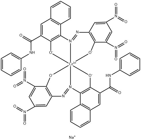 Chromate(1-), bis[3-hydroxy-4-[(2-hydroxy- 3,5-dinitrophenyl)azo]-N-phenyl-2-naphthalenecarboxamidato (2-)]-, sodium