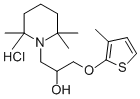 1-Piperidineethanol, alpha-(((3-methyl-2-thienyl)oxy)methyl)-2,2,6,6-t etramethyl-, hydrochloride