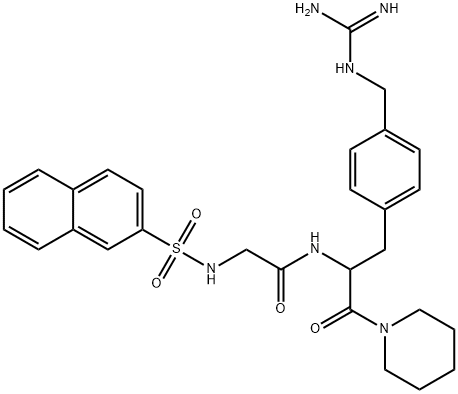 N(alpha)-(2-naphthylsulfonylglycyl)-4-guanidinomethylphenylalaninepiperidide