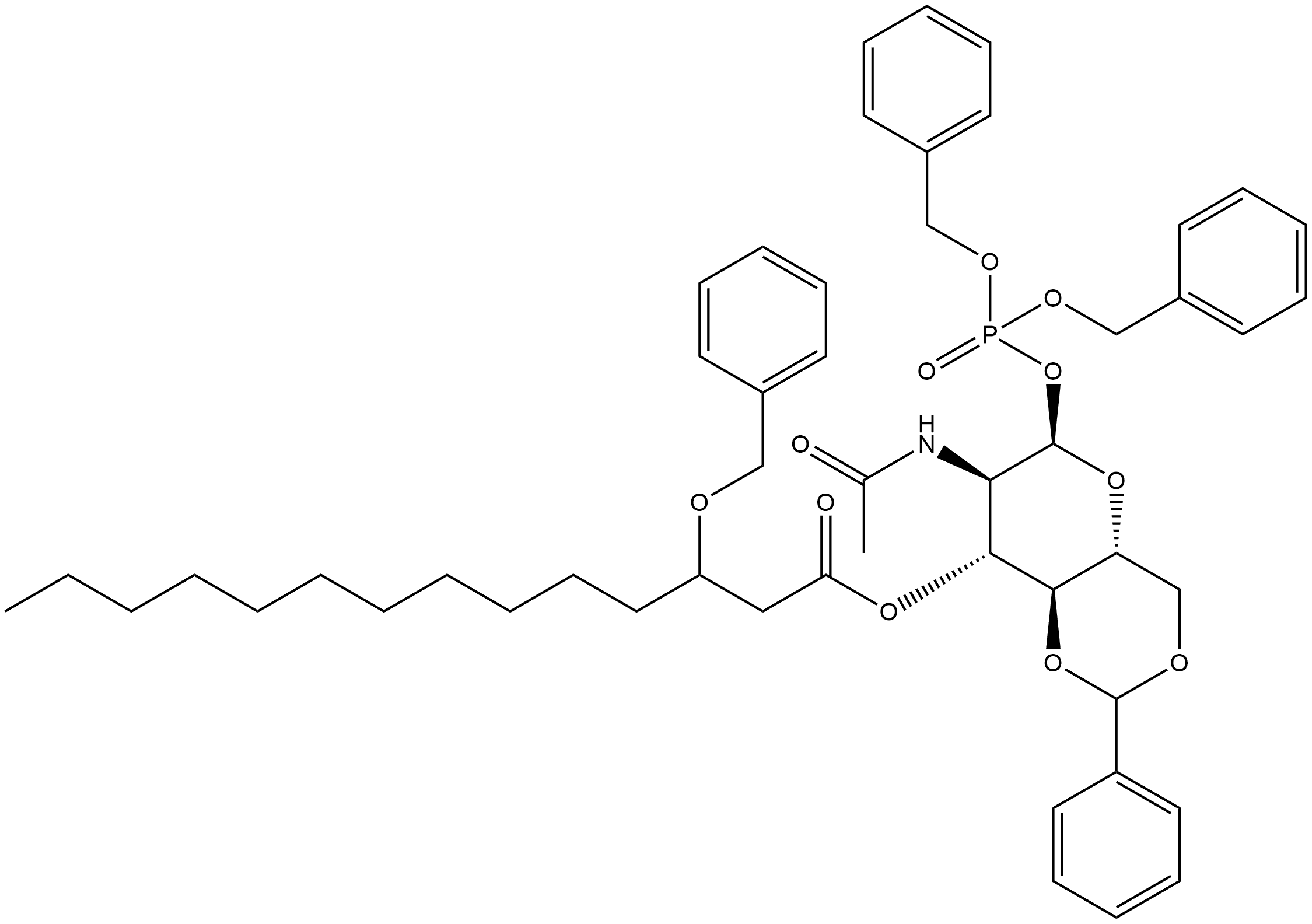 [3(R)]-2-(ACETYLAMINO)-2-DEOXY-4,6-O-(PHENYLMETHYLENE)-Α-D-GLUCOPYRANOSE 1-[BIS(PHENYLMETHYL) PHOSPHATE] 3-[3-(PHENYLMETHOXY)TETRADECANOATE]