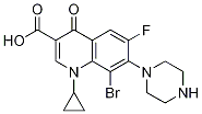 3-Quinolinecarboxylic acid, 8-broMo-1-cyclopropyl-6-fluoro-1,4-dihydro-4-oxo-7-(1-piperazinyl)-