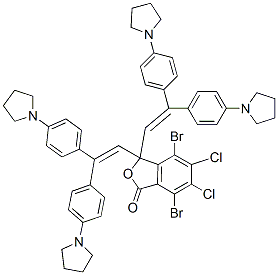 3,3-Bis[2,2-bis[4-(1-pyrrolidinyl)phenyl]vinyl]-4,7-dibromo-5,6-dichlorophthalide
