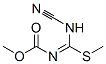 Carbamic  acid,  [(cyanoamino)(methylthio)methylene]-,  methyl  ester  (9CI)