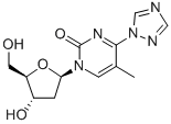 1-(BETA-D-2-DEOXYRIBOFURANOSYL)-4-(1,2,4-TRIAZOL-1-YL)-5-METHYLPYRIMIDIN-2-ONE