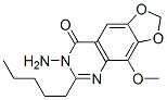 1,3-Dioxolo[4,5-g]quinazolin-8(7H)-one,  7-amino-4-methoxy-6-pentyl-