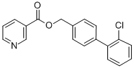 3-Pyridinecarboxylic acid, (2'-chloro(1,1'-biphenyl)-4-yl)methyl ester