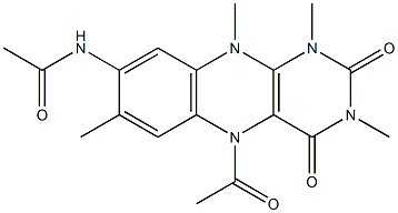 Alloxazine,  8-acetamido-5-acetyl-5,10-dihydro-1,3,7,10-tetramethyl-  (6CI)