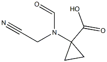 Cyclopropanecarboxylic acid, 1-[(cyanomethyl)formylamino]- (9CI)