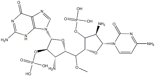 5'-phosphoryl-(3'-amino-3'-deoxycytidylyl)-(3'-5')-3'-amino-3'-deoxyguanosine