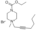Piperazinium, 4-carboxy-1-(2-heptynyl)-1-methyl-, bromide, ethyl ester