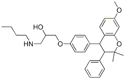 1-butylamino-3-[4-(7-methoxy-2,2-dimethyl-3-phenyl-chroman-4-yl)phenox y]propan-2-ol