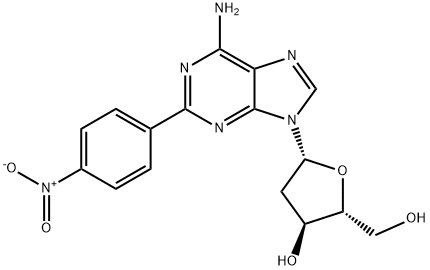 (2R,5R)-5-(6-aminopurin-9-yl)-2-(hydroxymethyl)-4-(4-nitrophenyl)oxola n-3-ol