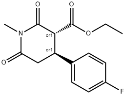 反式-3-乙氧基甲酰-4-(4-氟苯基)-N-甲基哌啶-2,6-二酮