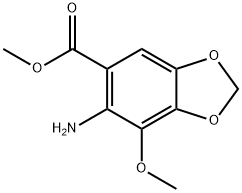 6-氨基-7-甲氧基苯并[D][1,3]二氧杂环戊烯-5-羧酸甲酯