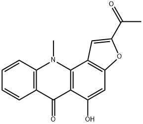 2-Acetyl-5-hydroxy-11-methylfuro[2,3-c]acridin-6(11H)-one