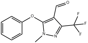 1-Methyl-5-phenoxy-3-(trifluoromethyl)-1H-pyrazole-4-carboxaldehyde 97%