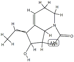 1H-2-Oxa-7a-azacyclopent[cd]inden-1-one,  4-ethylidene-2a,3,4,6,7,7b-hexahydro-3-hydroxy-,  [2aS-(2a-alpha-,3-alpha-,4E,7b-alpha-)]-  (9CI)