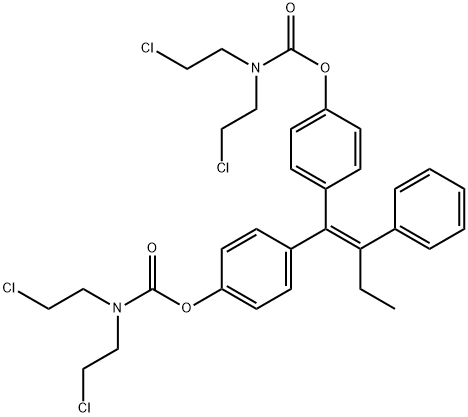 1,1-bis(4-(N,N-bis-2-chloroethylcarbamoyloxy)phenyl)-2-phenylbut-1-ene