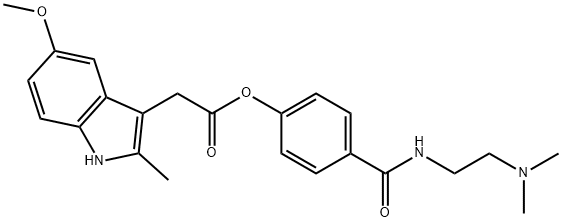 5-Methoxy-2-methyl-1H-indole-3-acetic acid 4-[[[2-(dimethylamino)ethyl]amino]carbonyl]phenyl ester