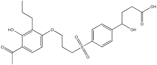 4-[[3-(4-Acetyl-3-hydroxy-2-propylphenoxy)propyl]sulfonyl]-γ-hydroxybenzenebutanoic acid