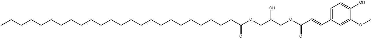 L-Glycerol 1-O-pentacosanoate 3-O-[3-(3-hydroxy-4-methoxyphenyl)propenoate]