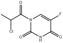 2,4(1H,3H)-Pyrimidinedione, 1-(2-chloro-1-oxopropyl)-5-fluoro- (9CI)