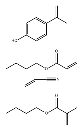 2-Methyl-2-propenoic acid, butyl ester polymer with butyl 2-propenoate, 4-(1-methylethenyl)phenol and 2-propenenitrile