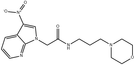 N-(3,N'-morpholinopropyl)-2-(3-nitropyrrolo-(2,3-b)pyridine-1-yl)ethanoic acid amide