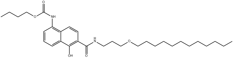 1-hydroxy-5-(2-methylpropyloxycarbonylamino)-N-(3-dodecyloxypropyl)-2-naphthoamide