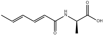 D-Alanine,  N-(1-oxo-2,4-hexadienyl)-,  (E,E)-  (9CI)