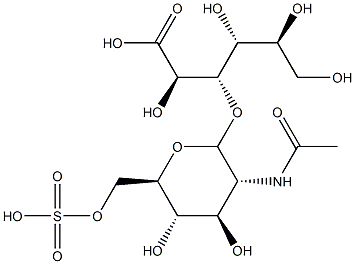 O-((Nalpha)-acetylglucosamine 6-sulfate)-(1-3)-idonic acid