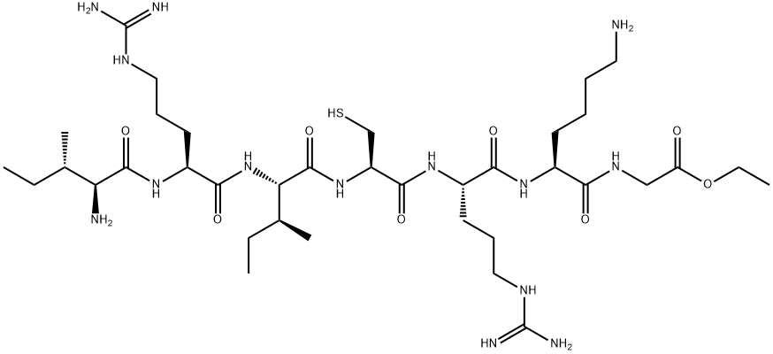isoleucyl-arginyl-isoleucyl-cysteinyl-arginyl-lysyl-glycine ethyl ester