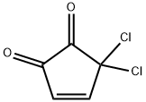 3-Cyclopentene-1,2-dione,  5,5-dichloro-