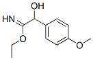 Benzeneethanimidic  acid,  -alpha--hydroxy-4-methoxy-,  ethyl  ester  (9CI)