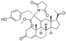 progesterone 11-succinyltyrosine methyl ester
