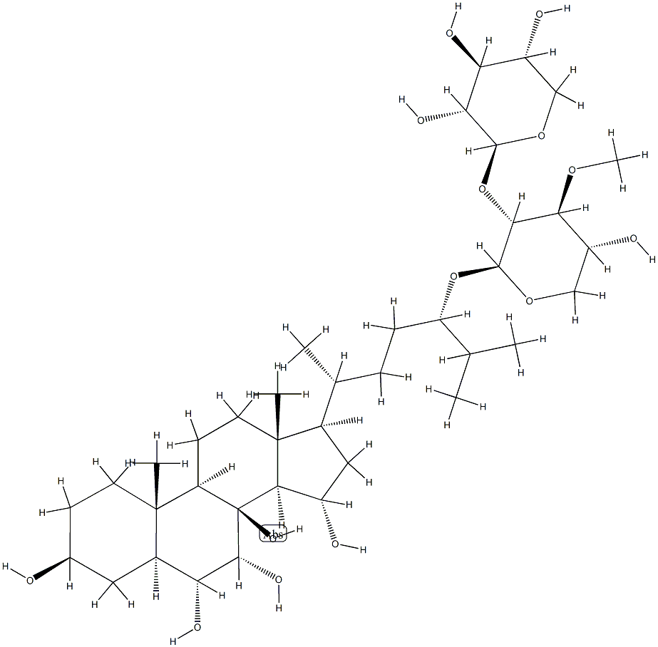 (24S)-24-[3-O-Methyl-2-O-(β-D-xylopyranosyl)-β-D-xylopyranosyloxy]-5α-cholestane-3β,6α,7α,8,15α-pentaol