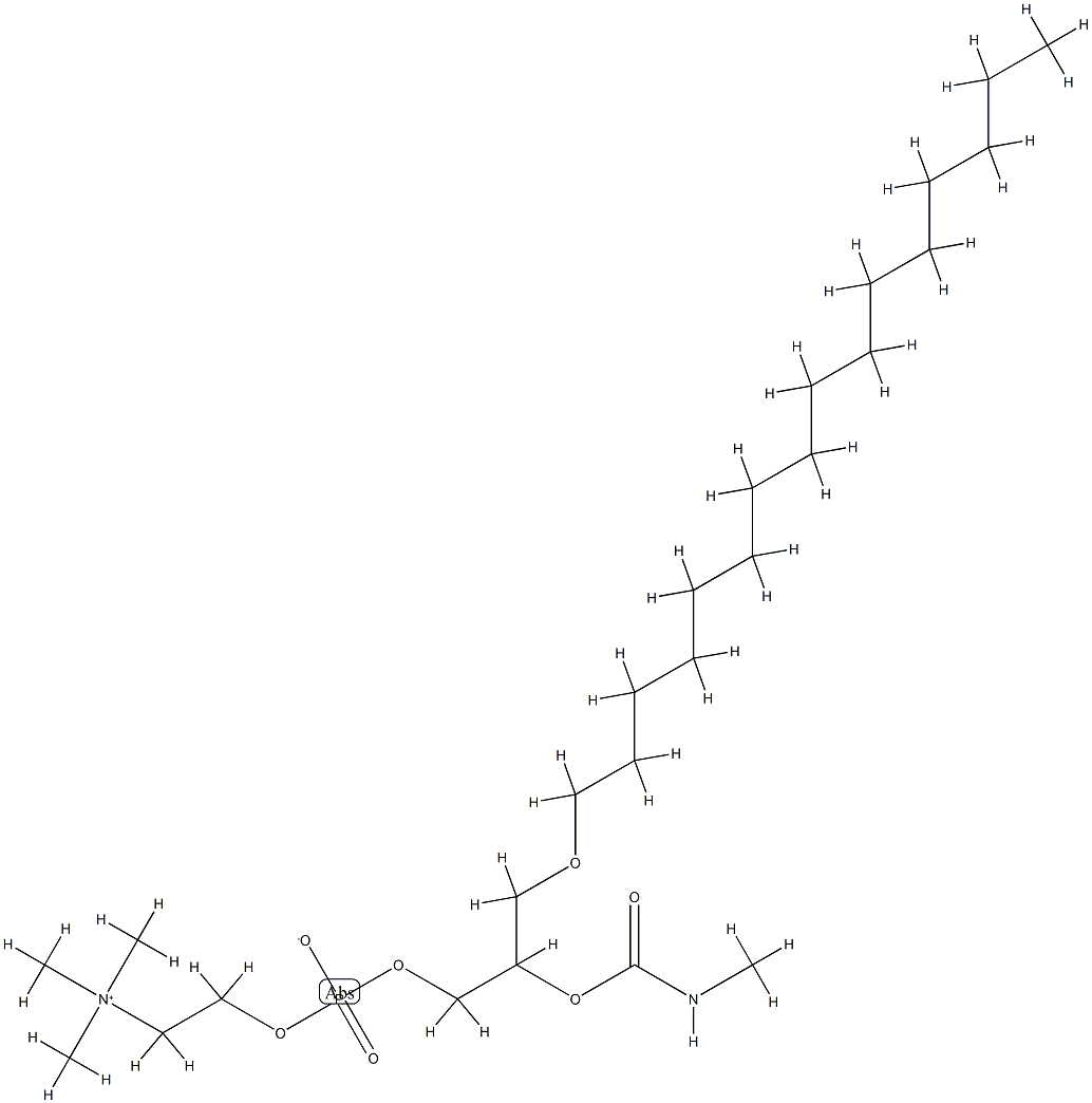 1-O-hexadecyl-2-N-methylcarbamylphosphatidylcholine