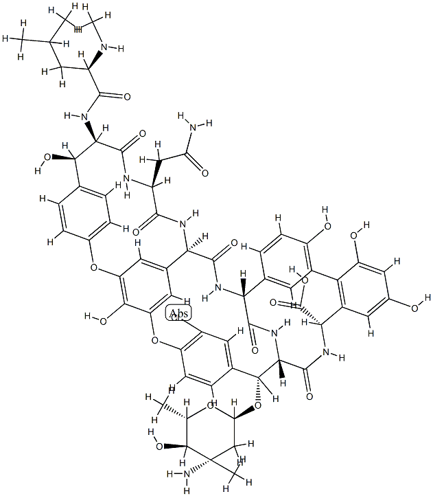22-O-(3-Amino-2,3,6-trideoxy-3-C-methyl-α-L-arabino-hexopyranosyl)-44-O-de[2-O-(3-amino-2,3,6-trideoxy-3-C-methyl-α-L-lyxo-hexopyranosyl)-β-D-glucopyranosyl]-10-dechlorovancomycin