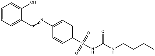 N-[(butylamino)carbonyl]-4-[(2-hydroxybenzylidene)amino]benzenesulfonamide