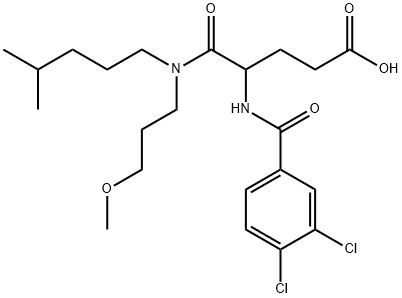 4-[(3,4-dichlorobenzoyl)amino]-4-(3-methoxypropyl-(4-methylpentyl)carb amoyl)butanoic acid