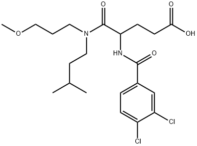 4-[(3,4-dichlorobenzoyl)amino]-4-(3-methoxypropyl-(3-methylbutyl)carba moyl)butanoic acid