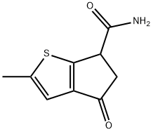 4H-Cyclopenta[b]thiophene-6-carboxamide,  5,6-dihydro-2-methyl-4-oxo-