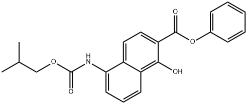 1-Hydroxy-5-(isobutoxycarbonylamino)-2-naphthoic acid phenyl ester