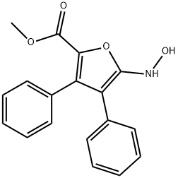 methyl 3,4-diphenyl-5-hydroxylamino-2-furaoate