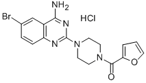 1-(4-Amino-6-bromo-2-quinazolinyl)-4-(2-furanylcarbonyl)piperazine hyd rochloride